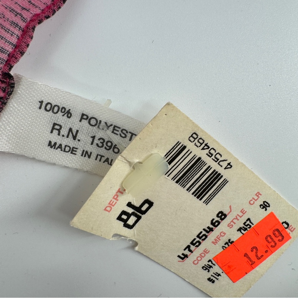 NWT Vintage floral sheer square scarf/ head wrap - Picture 2 of 3